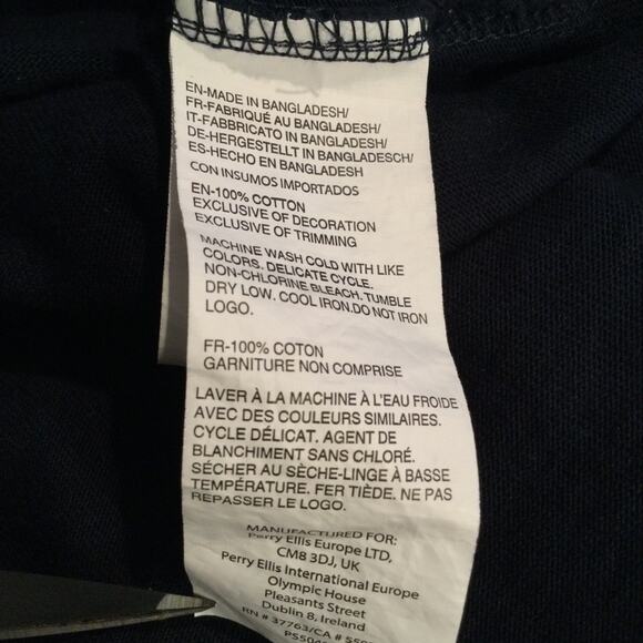 Perry Ellis America Rugby Color Block Retro Polo XXL - Picture 4 of 8